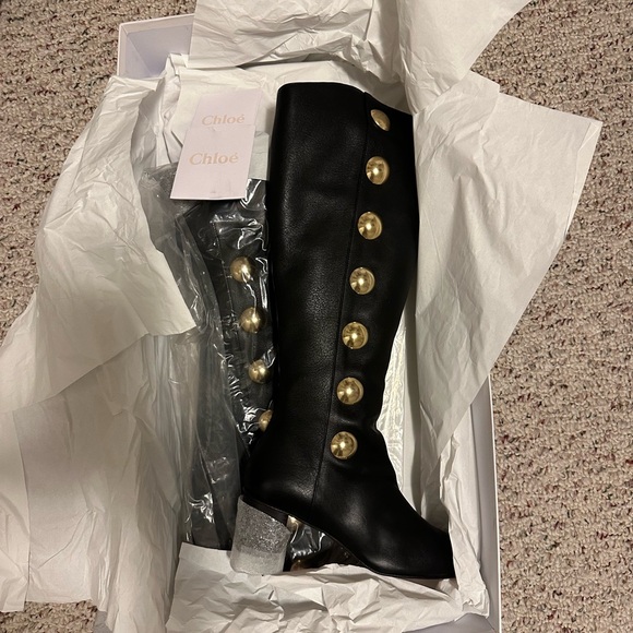 Brand New With Box Chloe Knee high boots. - Picture 12 of 14